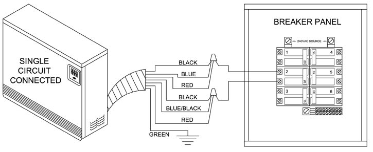 Single Circuit Connection Diagram 2100